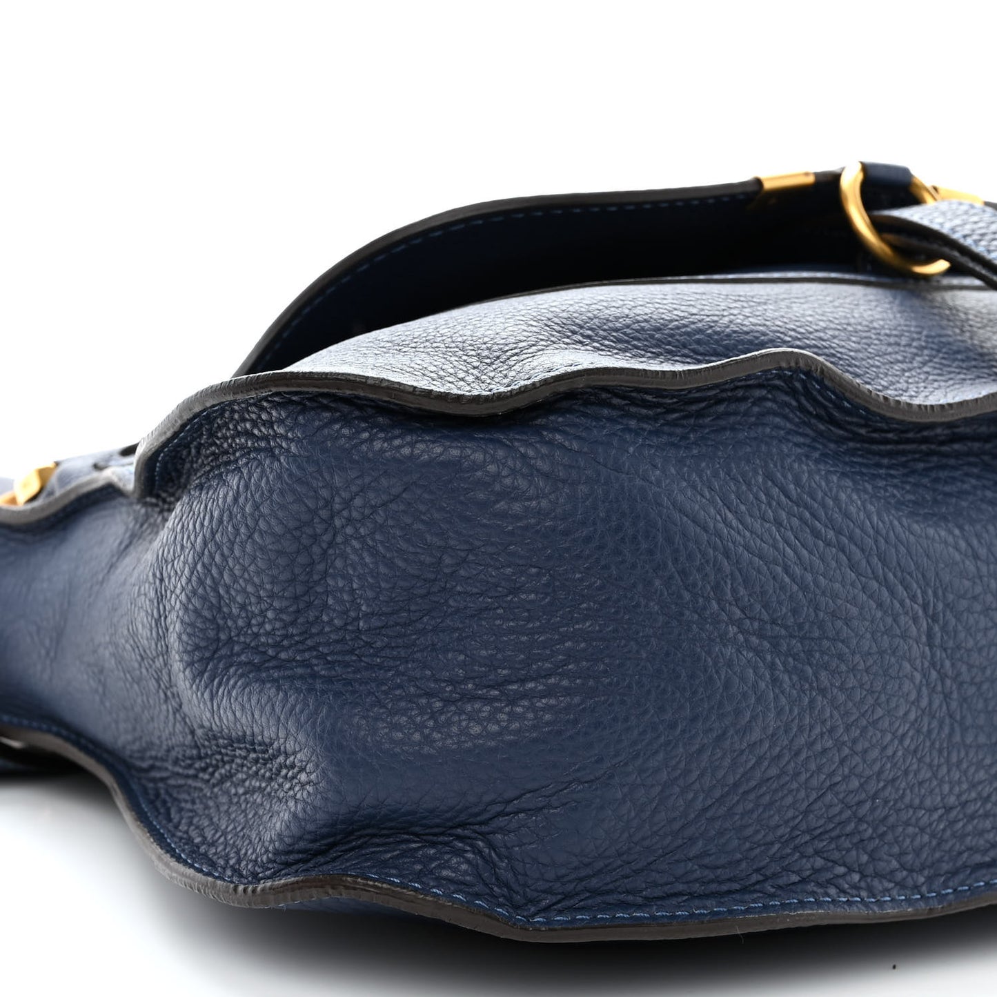 Calfskin Medium Marcie Satchel Royal Navy