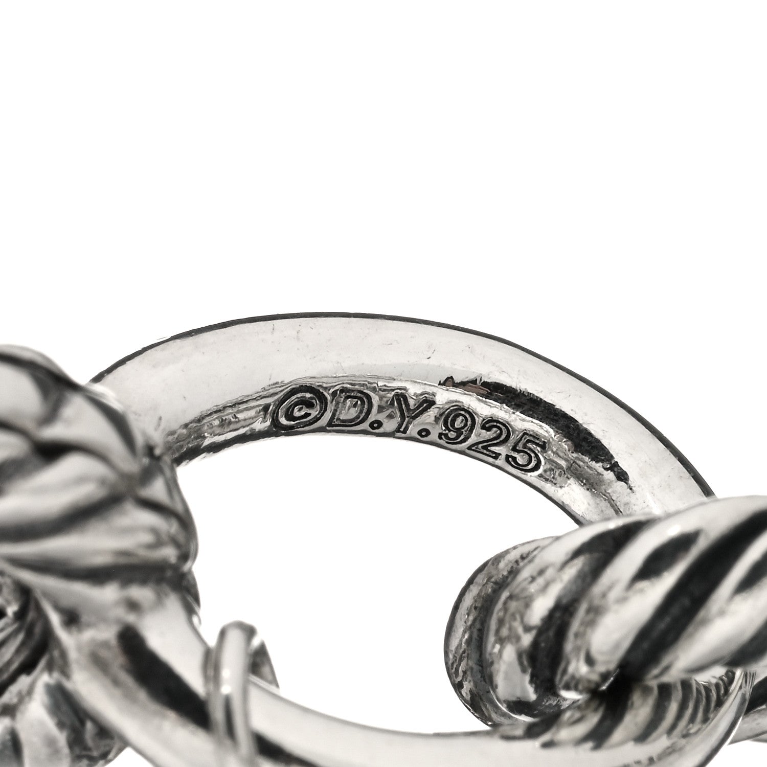 David Yurman Sterling Silver 12mm Large Oval Link Bracelet 3 of 3