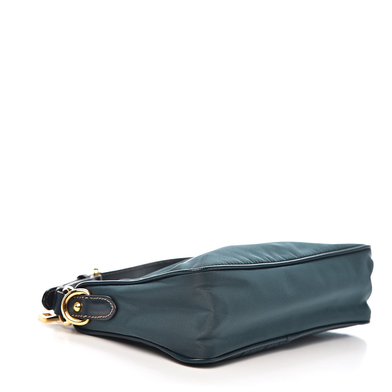 Prada Tessuto Nylon Saffiano Pochette Denim 4 of 10