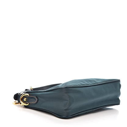 Prada Tessuto Nylon Saffiano Pochette Denim 4 of 10