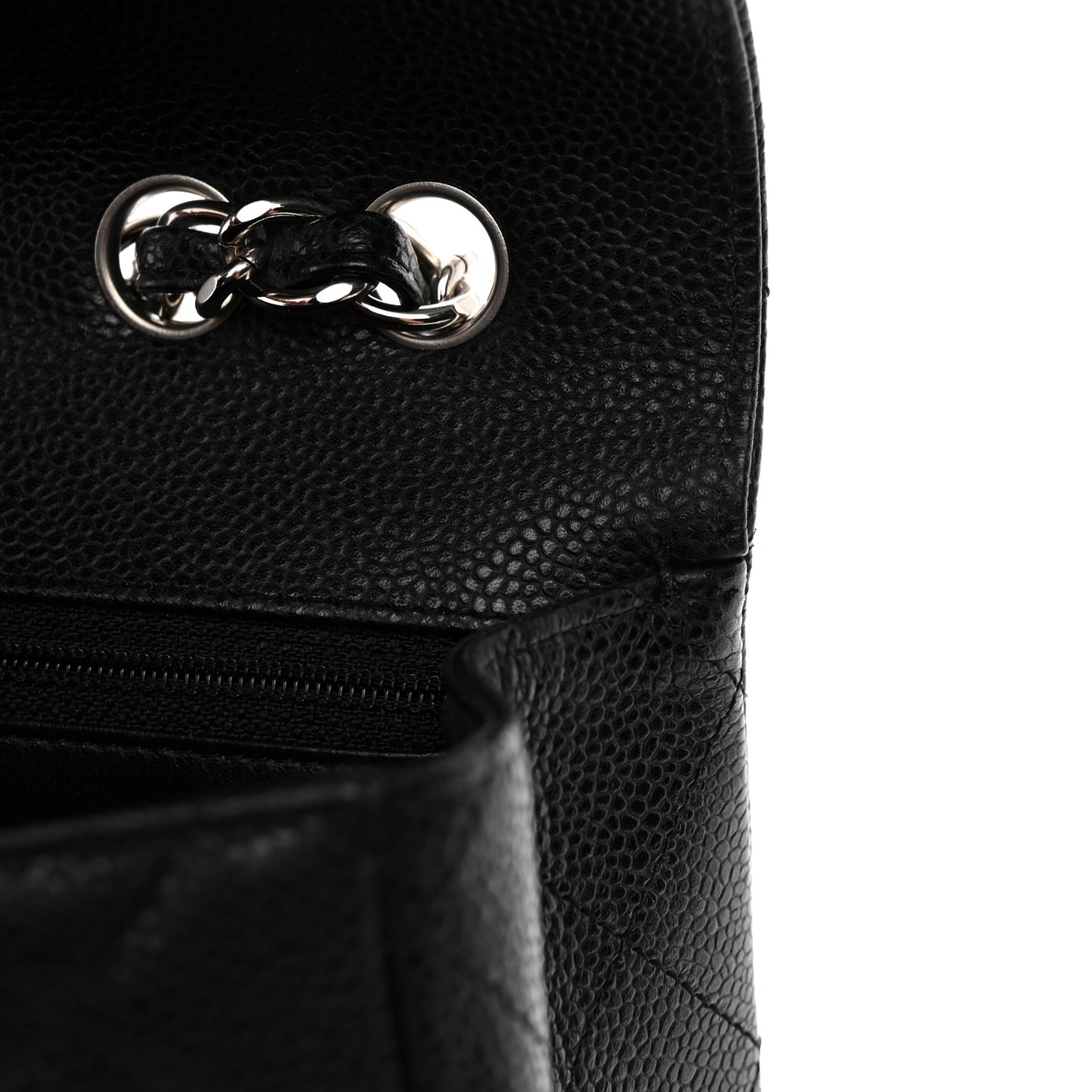 Caviar Quilted Jumbo Single Flap Black