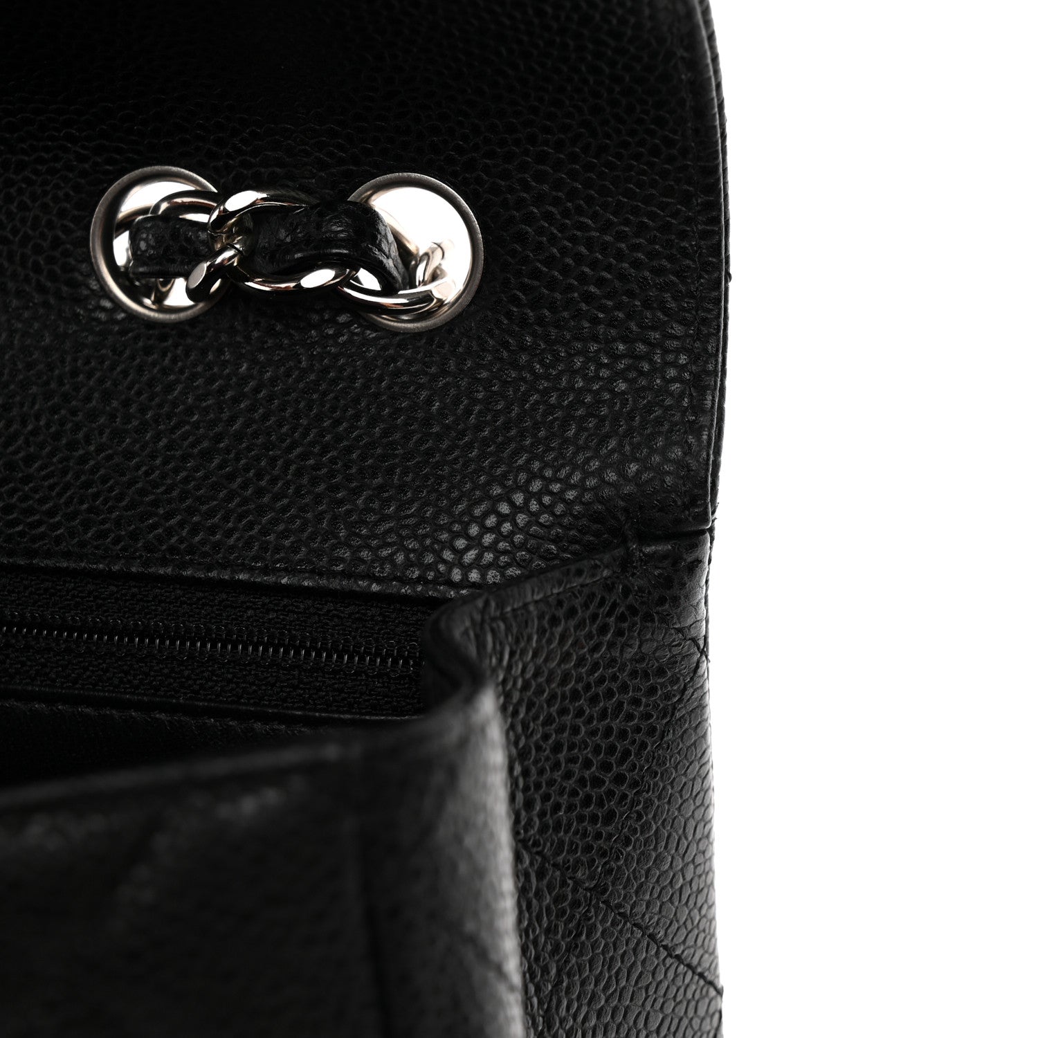 Chanel Caviar Quilted Jumbo Single Flap Black 12 of 12