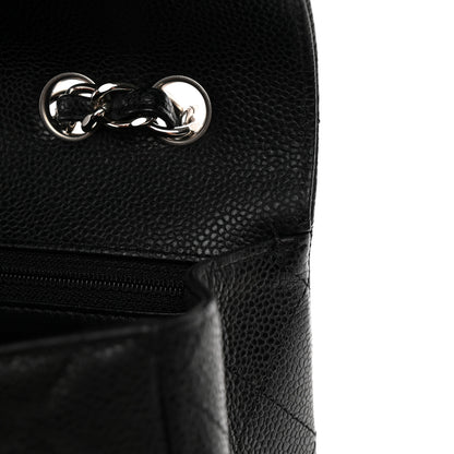 Chanel Caviar Quilted Jumbo Single Flap Black 12 of 12