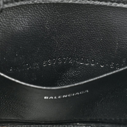 Balenciaga Grained Calfskin Hourglass Top Handle Bag Mini Black 7 of 11
