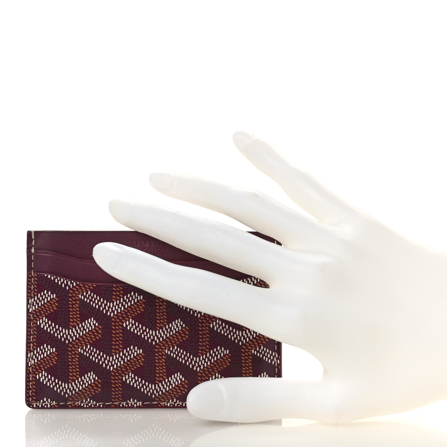 Goyardine Saint Sulpice Card Holder Bordeaux