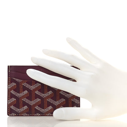 Goyard Goyardine Saint Sulpice Card Holder Bordeaux 2 of 9