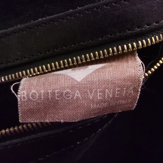 Leather Woven Flap Tote