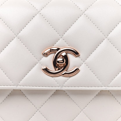 Chanel Lambskin Quilted Small Trendy CC Dual Handle Flap Bag White 8 of 13