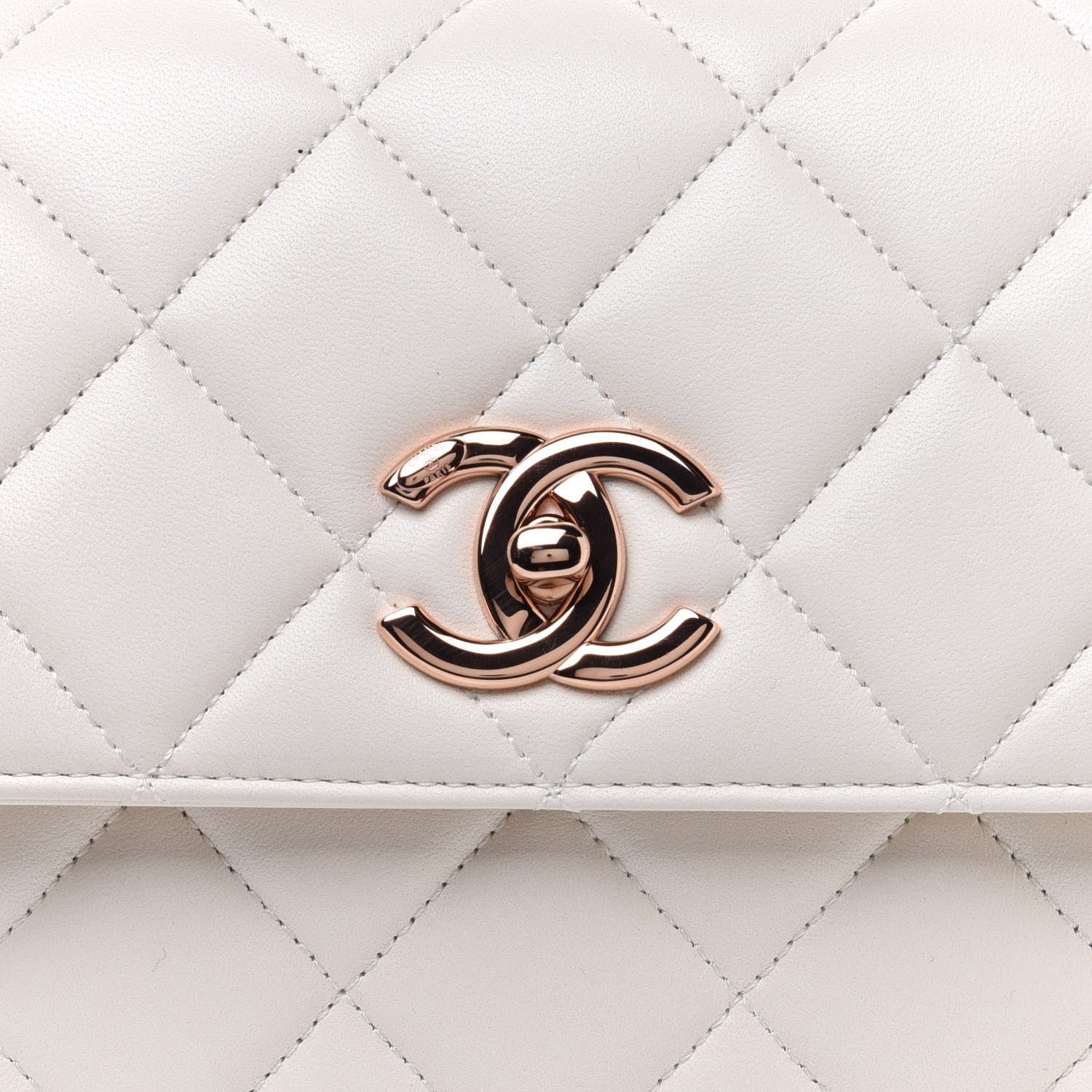Chanel Lambskin Quilted Small Trendy CC Dual Handle Flap Bag White 8 of 13