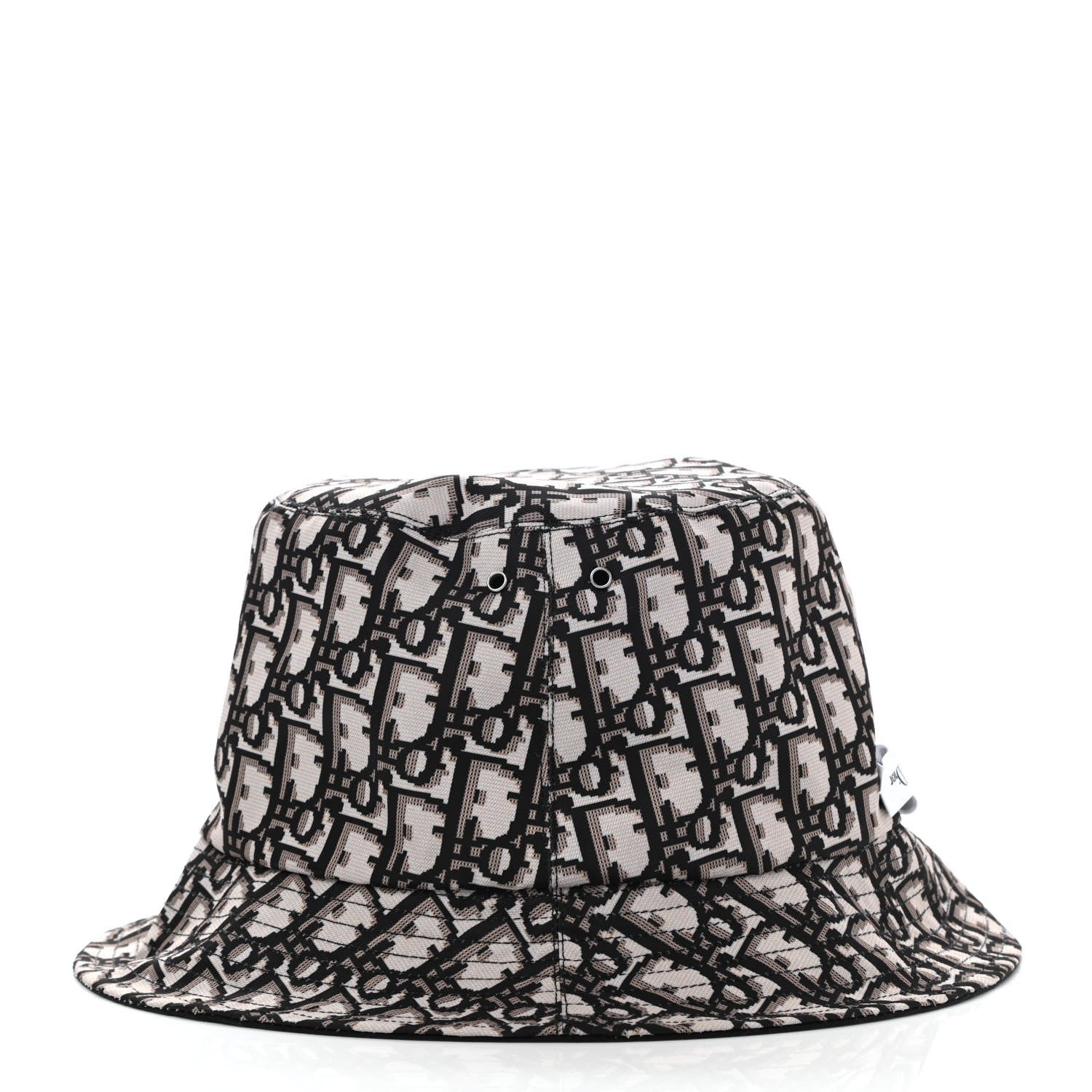 Christian Dior Oblique Reversible Teddy-D Brim Bucket Hat 58 Black 4 of 15