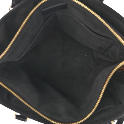 Louis Vuitton Monogram Flower Zipped Tote PM Black 5 of 10