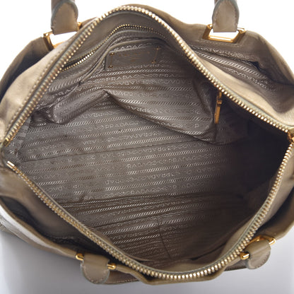 Prada Glace Calfskin Extra Wide Tote Stone 6 of 20