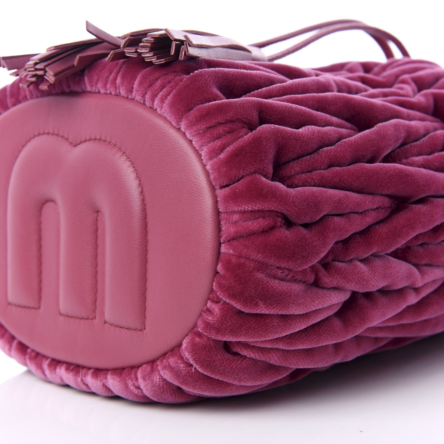 Miu Miu Velluto Matelasse Bucket Bag Bruyere 6 of 8