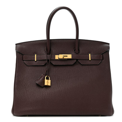 Hermes Togo BIRKIN 35 Cafe 1 of 10