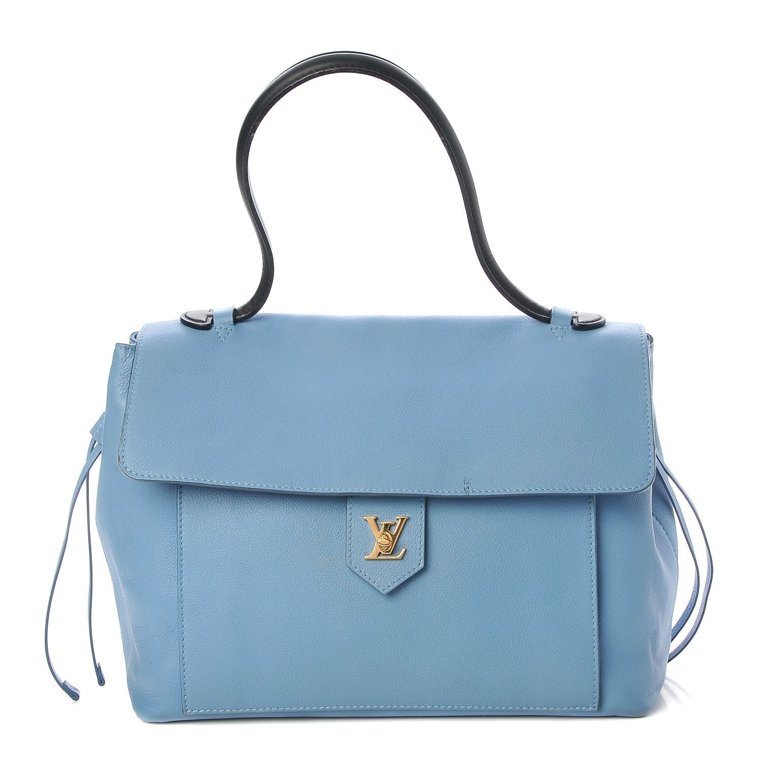 Louis Vuitton Calfskin Lockme MM Bleuet 1 of 19