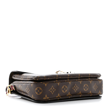 Louis Vuitton Monogram Braided Pochette Metis Safran 4 of 11