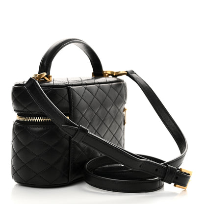 Saint Laurent Lambskin Quilted Mini Gaby Vanity Case Black 3 of 13