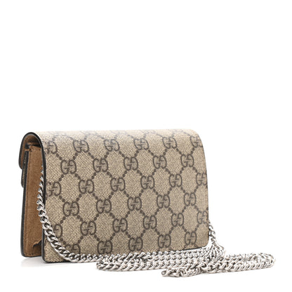 Gucci GG Supreme Monogram Super Mini Dionysus Shoulder Bag Taupe 3 of 9