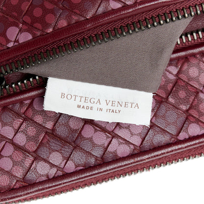 Bottega Veneta Nappa Intrecciato Polka Dot Small Document Case Burgundy 7 of 8