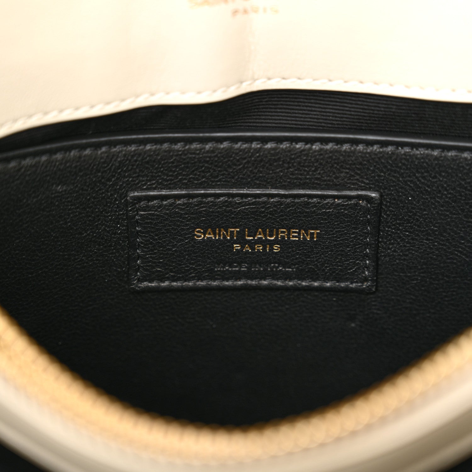 Saint Laurent Calfskin Y Quilted Monogram Small Loulou Chain Satchel Crema Soft 6 of 10