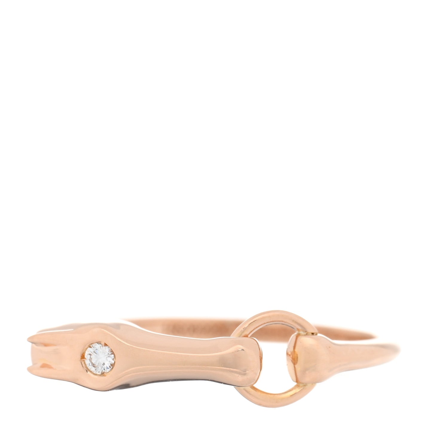18K Rose Gold Diamond TPM Galop Ring 53 6.5