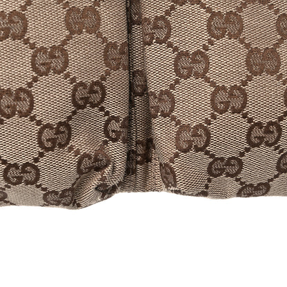 Gucci GG Monogram Web Double Pocket Belt Bag Dark Brown 10 of 12