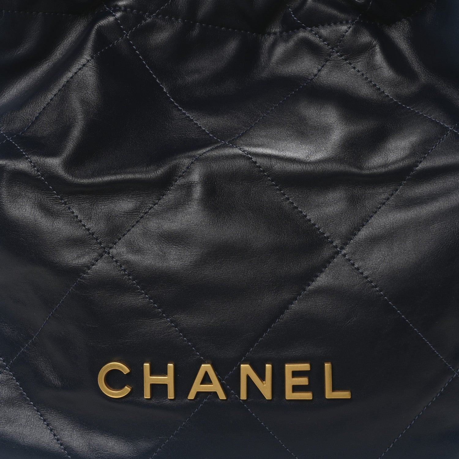 Chanel Shaded Calfskin Quilted Chanel 22 Blue Dark Blue 9 of 11