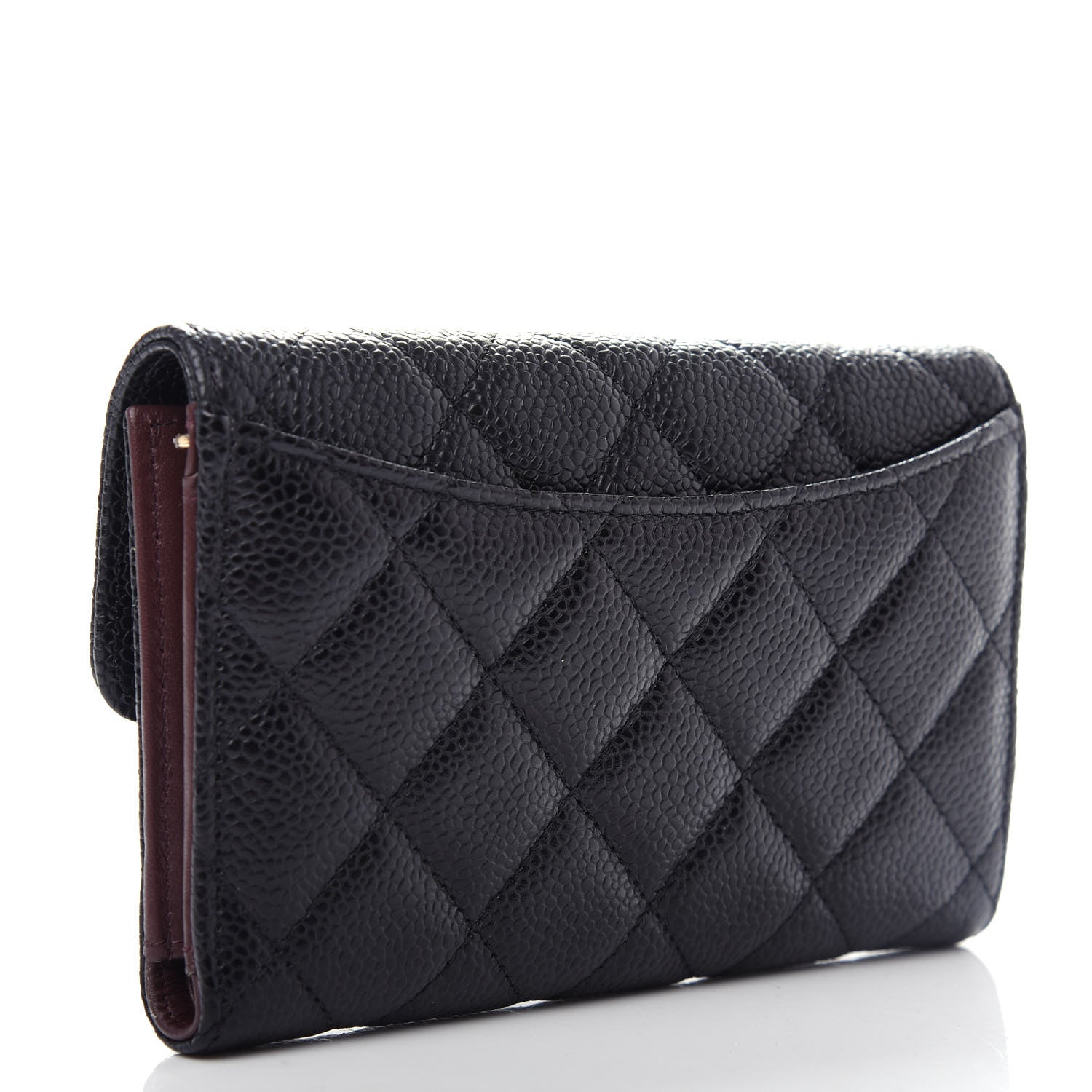 Chanel Caviar Quilted Medium Flap Wallet Black 3 of 9