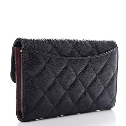 Chanel Caviar Quilted Medium Flap Wallet Black 3 of 9