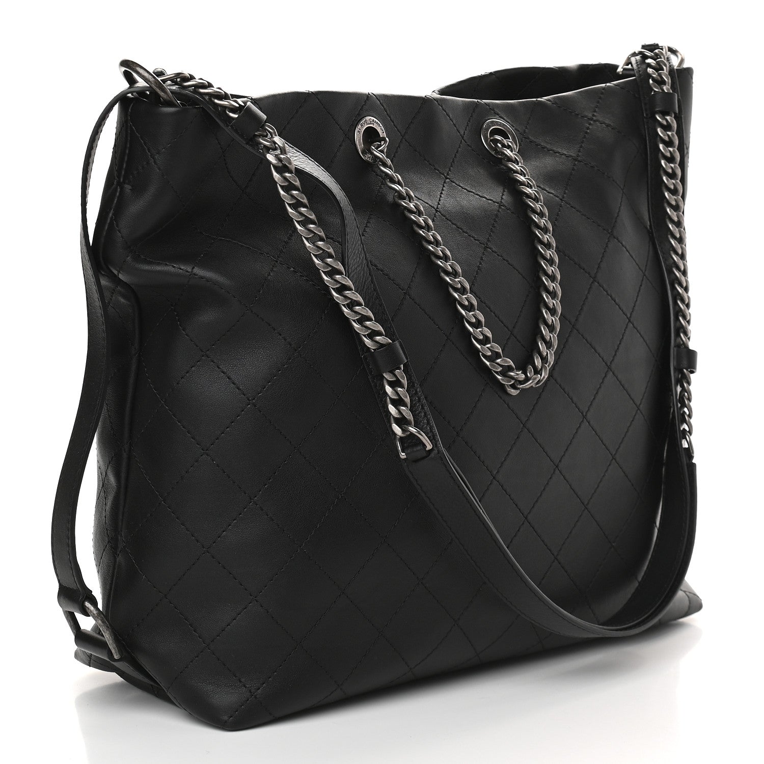 Chanel Calfskin Stitched Large Hobo Black 3 of 9