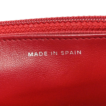 Chanel Lambskin Quilted Wallet On Chain WOC Red 7 of 11
