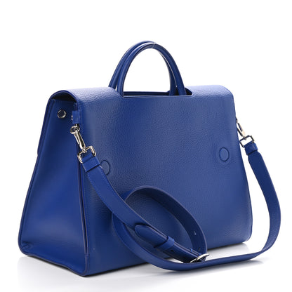 Christian Dior Calfskin Large Diorever Flap Blue 2 of 11