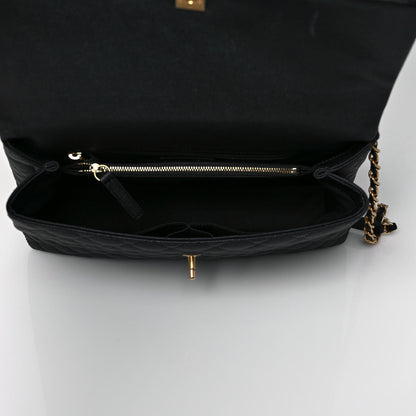 Chanel Caviar Lizard Quilted Medium Coco Handle Flap Black 5 of 8