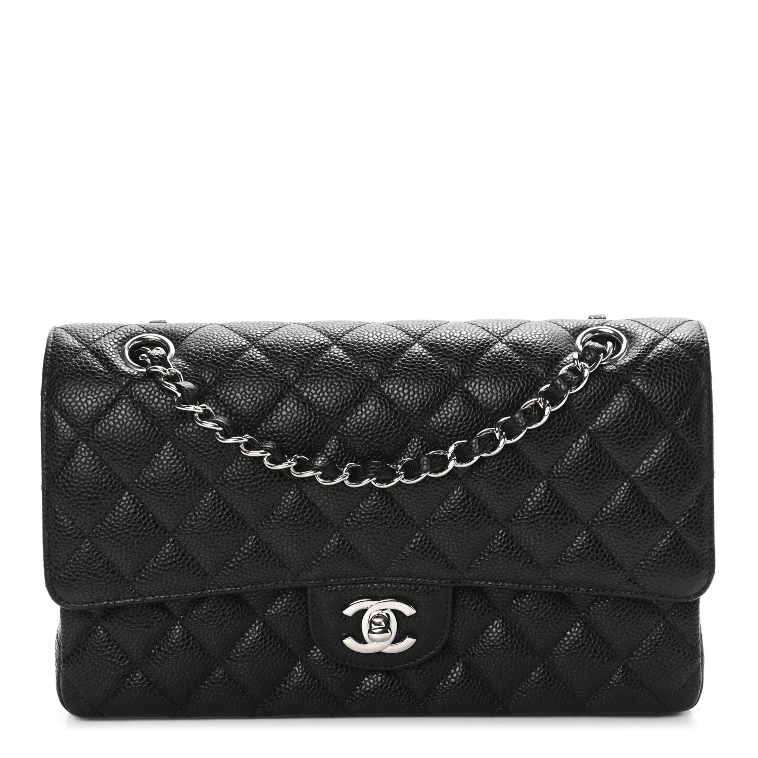 Chanel Caviar Quilted Medium Double Flap Black 1 of 8