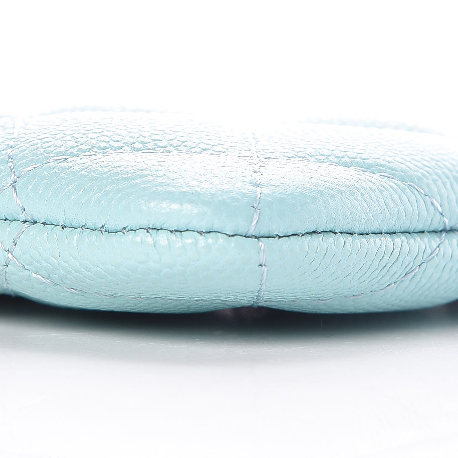 Chanel Caviar Quilted Small Cosmetic Case Light Blue 6 of 9