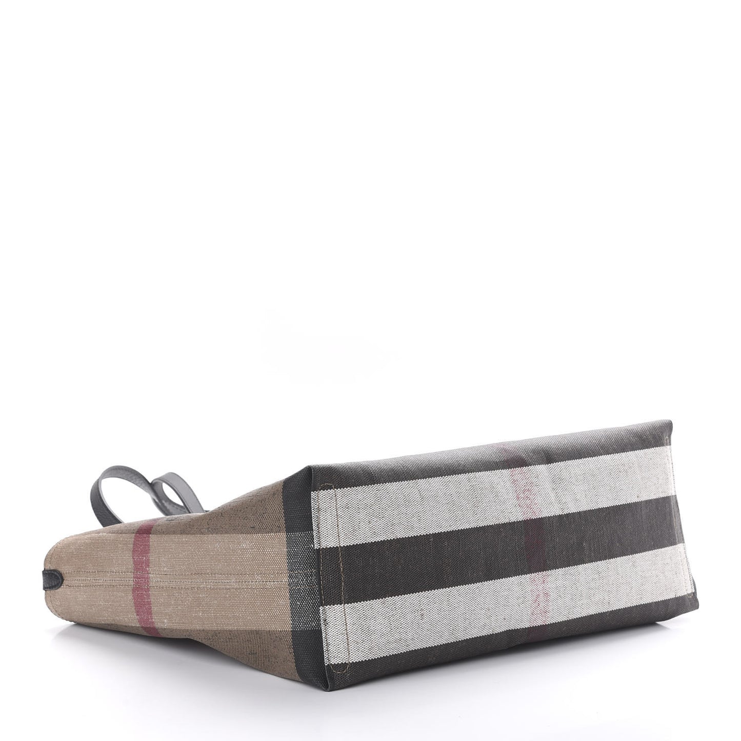 Coated Canvas Mega Check Medium Doodle Tote Black