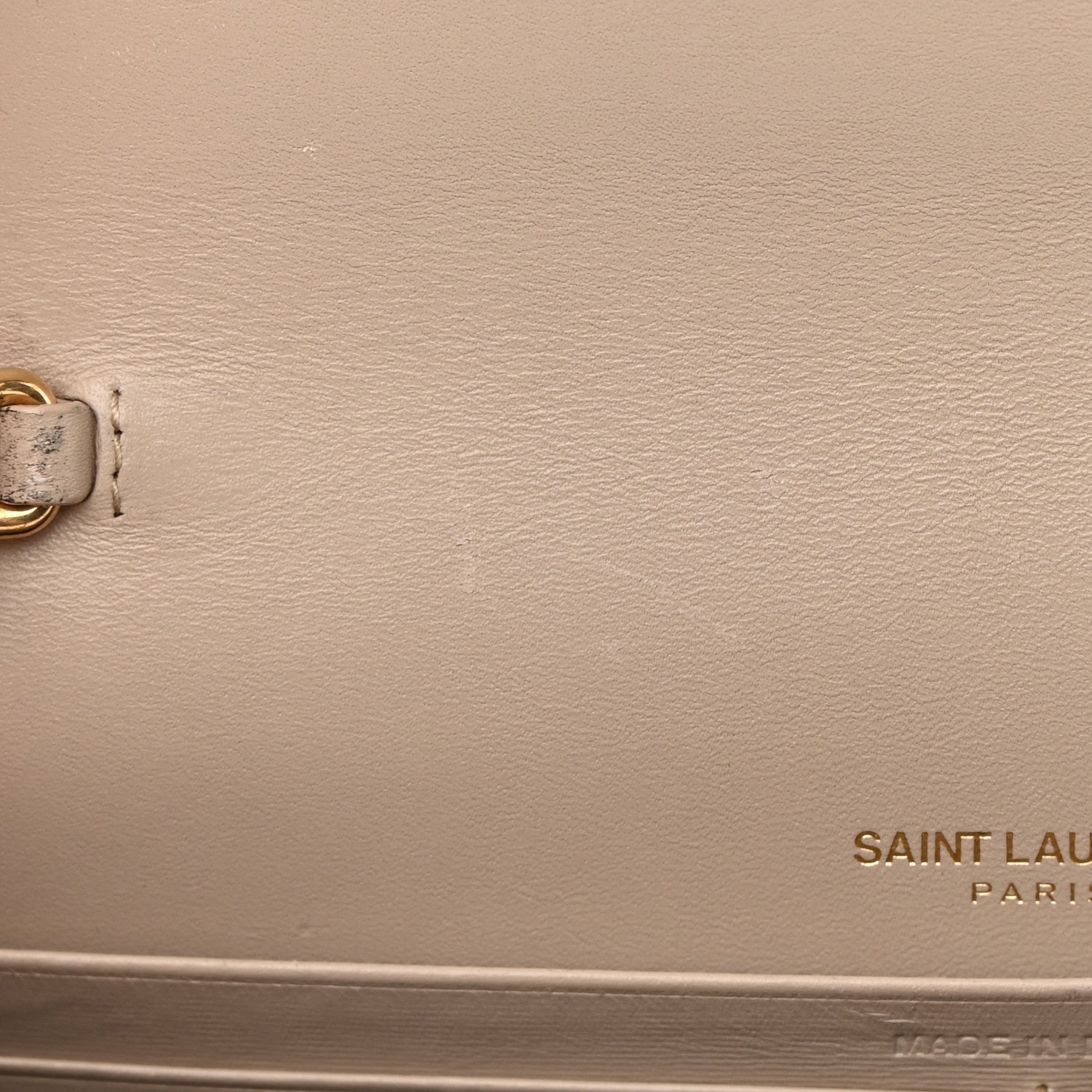 Saint Laurent Smooth Calfskin Classic Monogram Kate Tassel Chain Wallet 11 of 14
