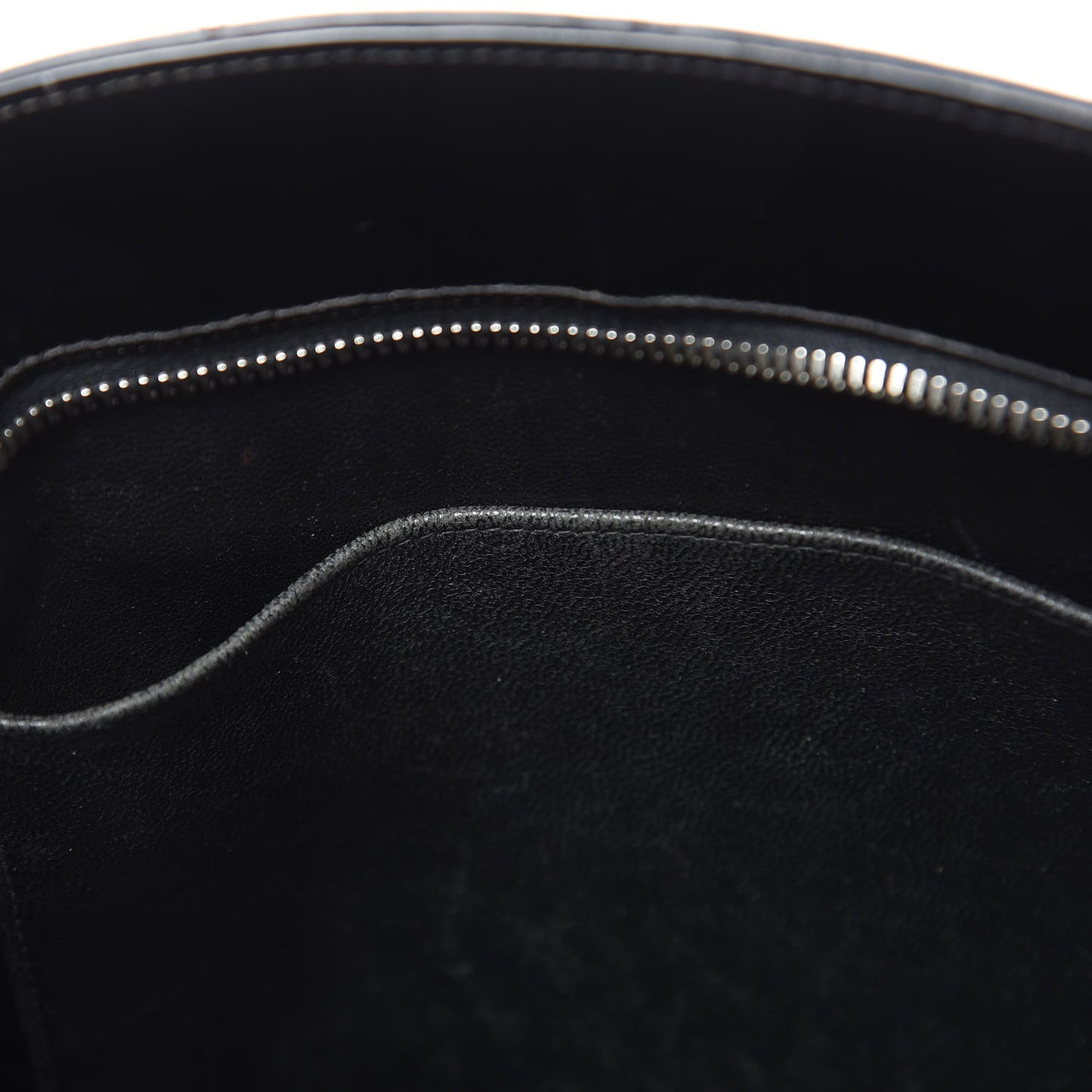 Patent Quilted Medallion Tote Black