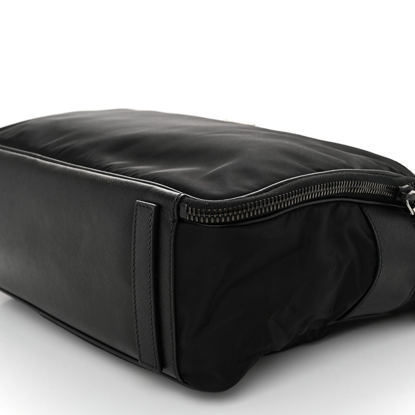 Tessuto Nylon Saffiano Briefcase Black