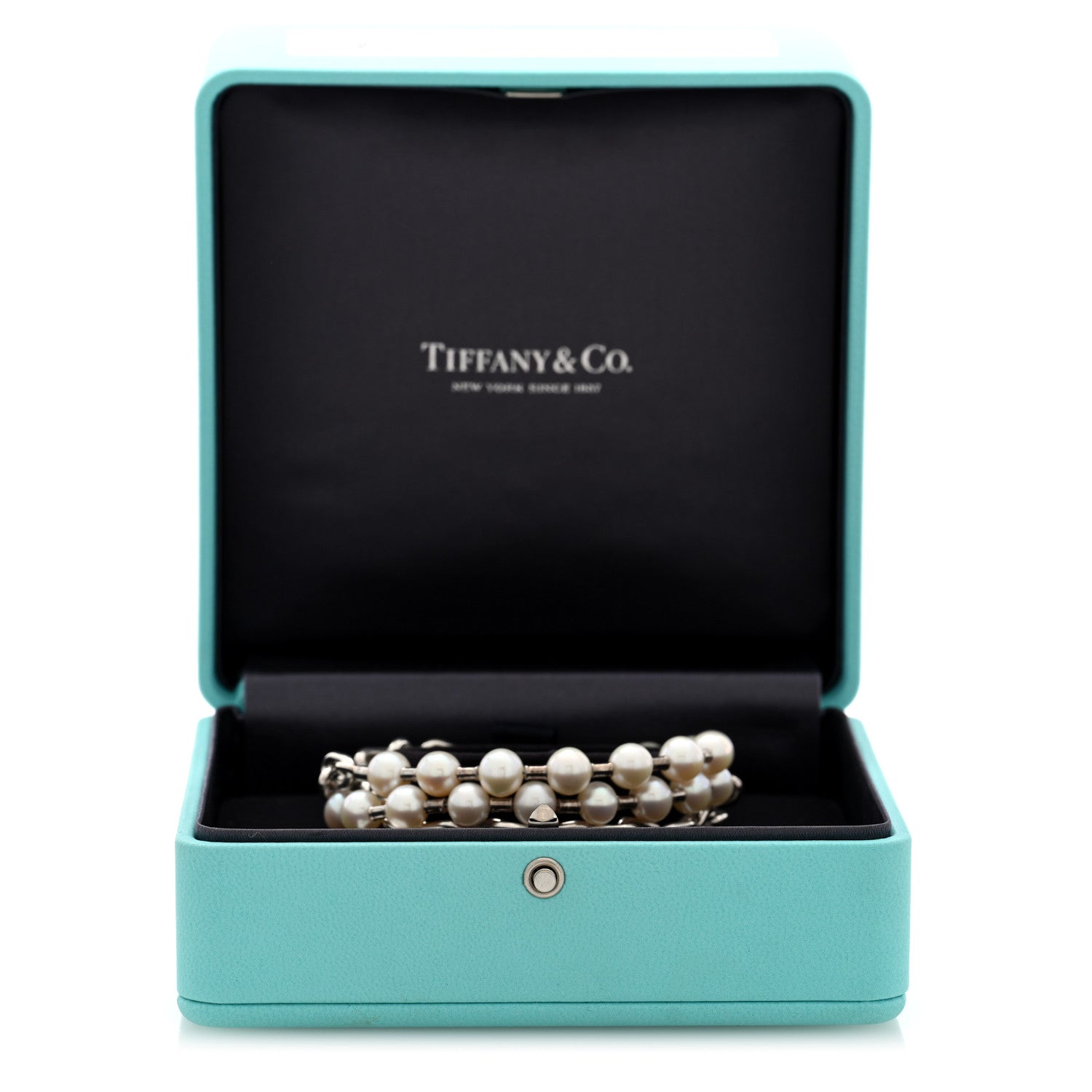 Tiffany Sterling Silver Freshwater Cultured Pearl HardWear Lock Bracelet 4 of 4