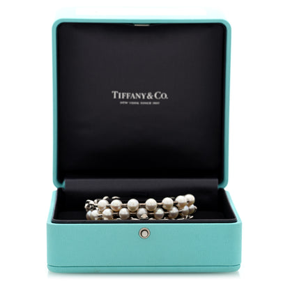 Tiffany Sterling Silver Freshwater Cultured Pearl HardWear Lock Bracelet 4 of 4