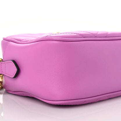 Gucci Calfskin Matelasse Small GG Marmont Chain Shoulder Bag Candy Mousse 5 of 11