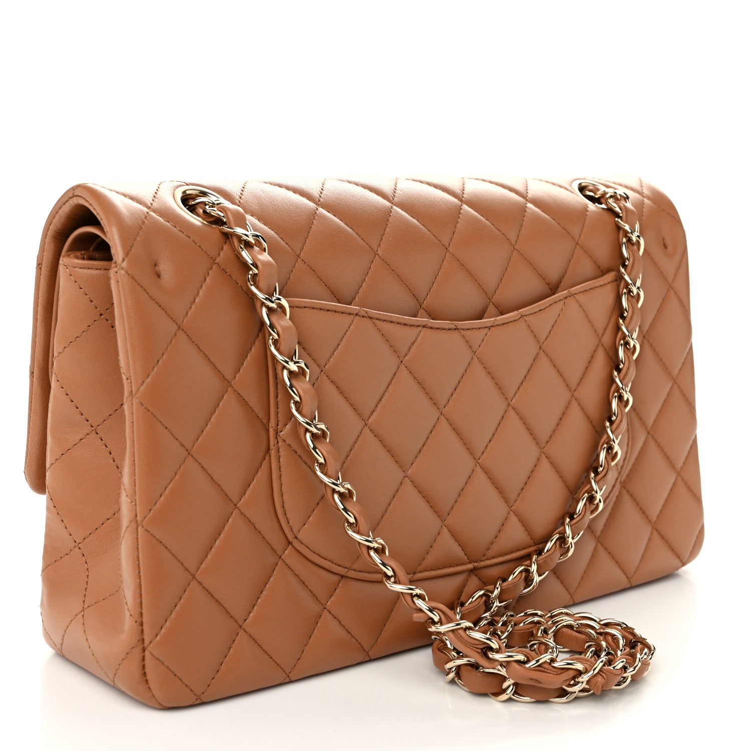 Chanel Lambskin Quilted Medium Double Flap Brown 3 of 10