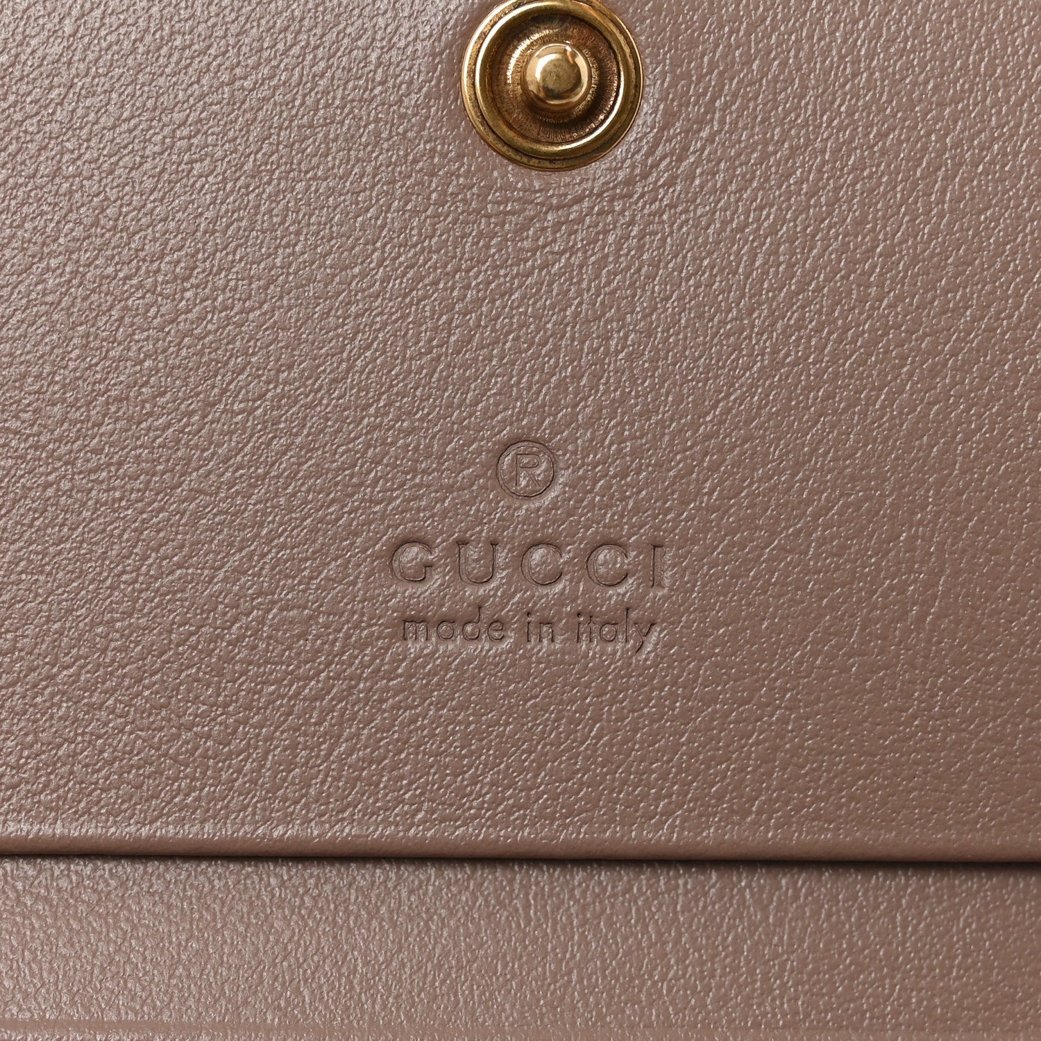 Gucci Calfskin Matelasse GG Marmont Card Case Wallet Porcelain Rose 6 of 8