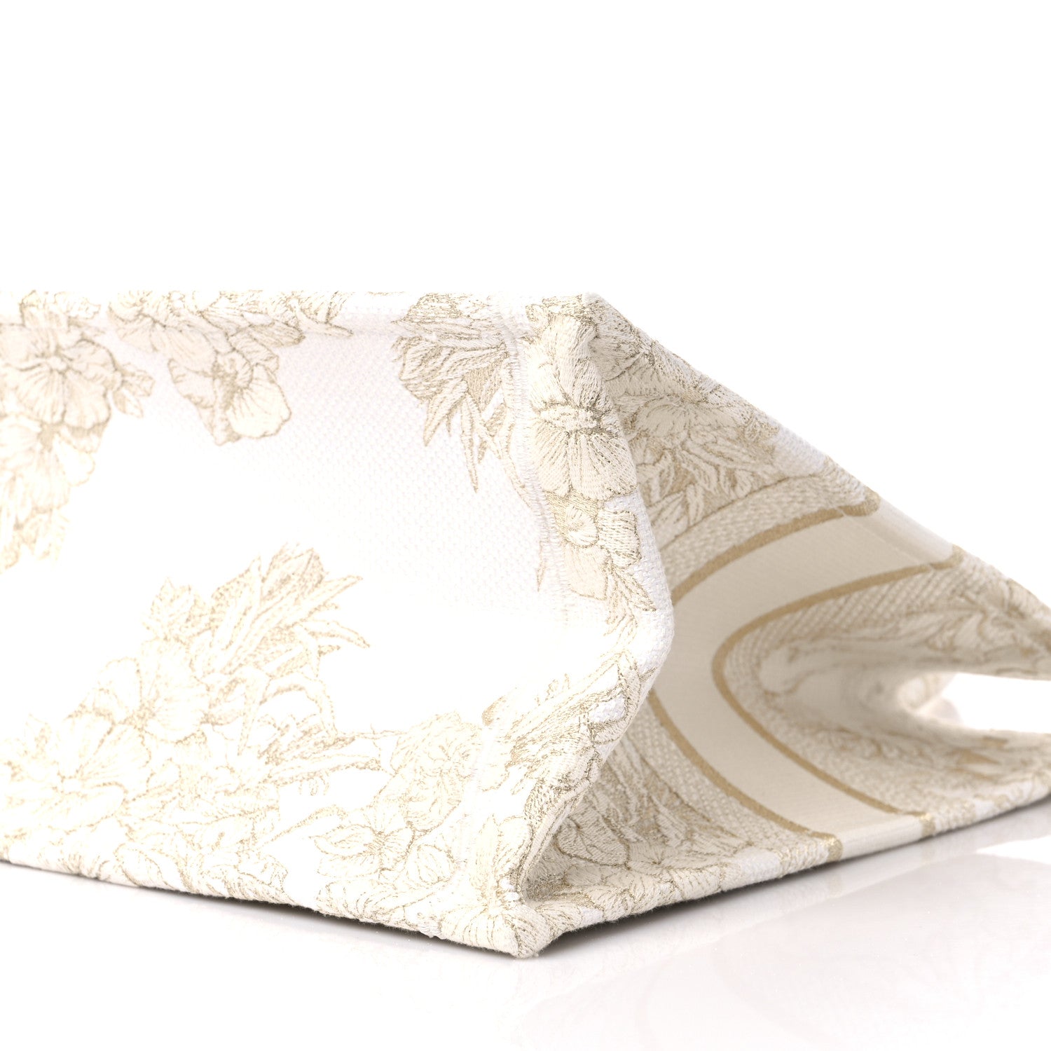 Christian Dior Canvas Embroidered Medium Rêve d'Infini Book Tote Gold 9 of 9