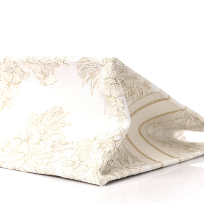 Christian Dior Canvas Embroidered Medium Rêve d'Infini Book Tote Gold 9 of 9