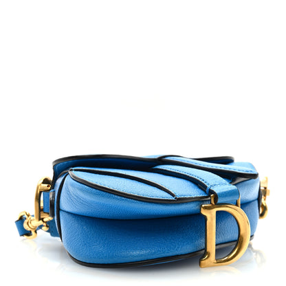 Christian Dior Micro Saddle Bag With Strap Blue 5 of 9