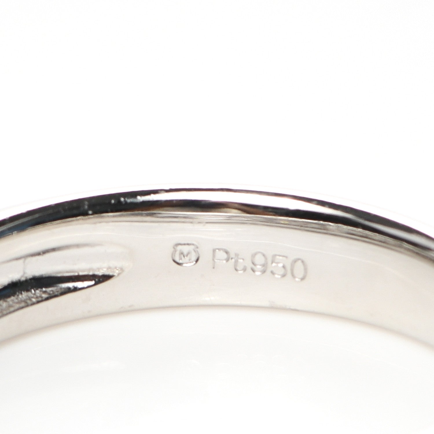 Mikimoto Platinum Diamond .35ct 4mm Pave Band Ring 53 6.25 8 of 8