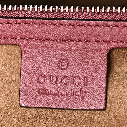 Gucci GG Supreme Monogram Blooms Small Zip Top Tote Beige Multicolor Dry Rose 6 of 11