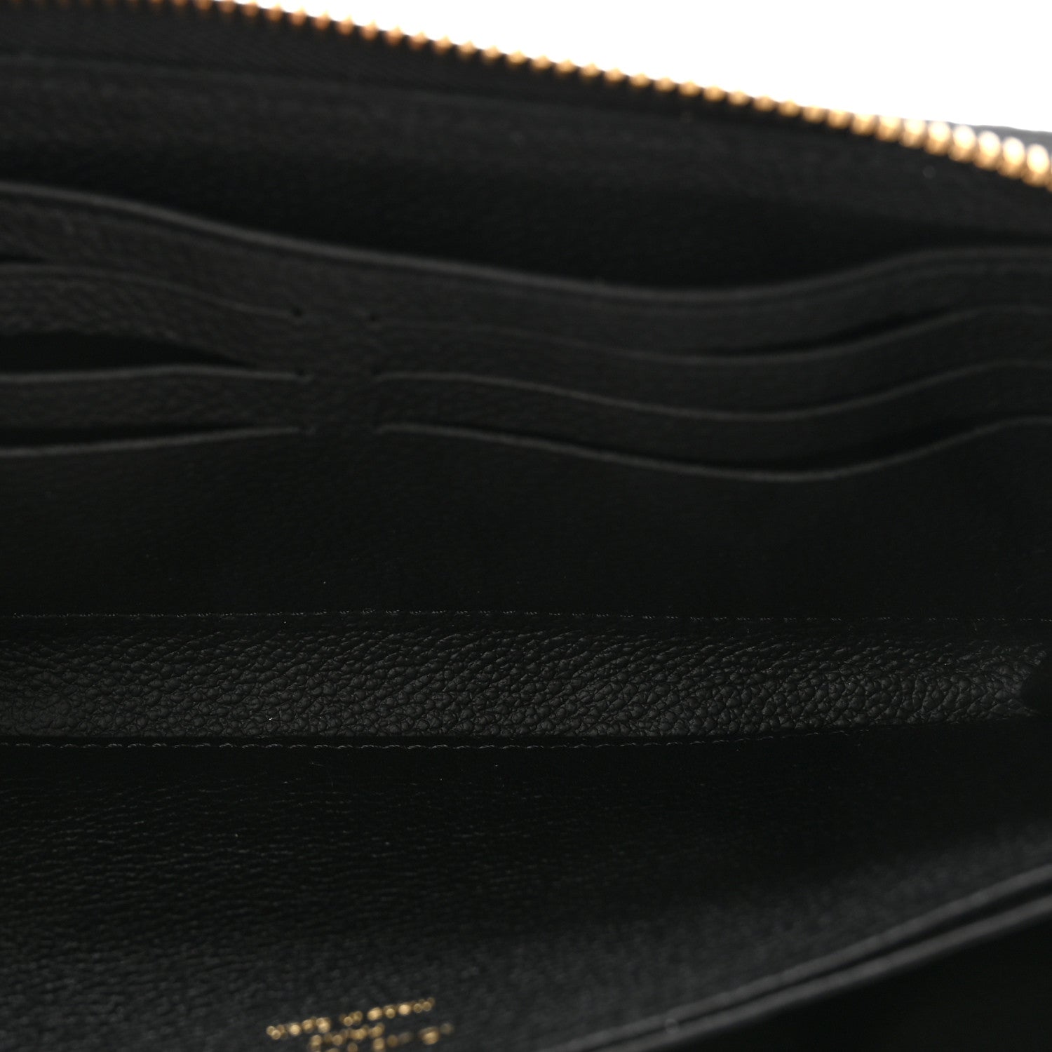 Louis Vuitton Empreinte Monogram Giant Zippy Wallet Black Beige 5 of 7